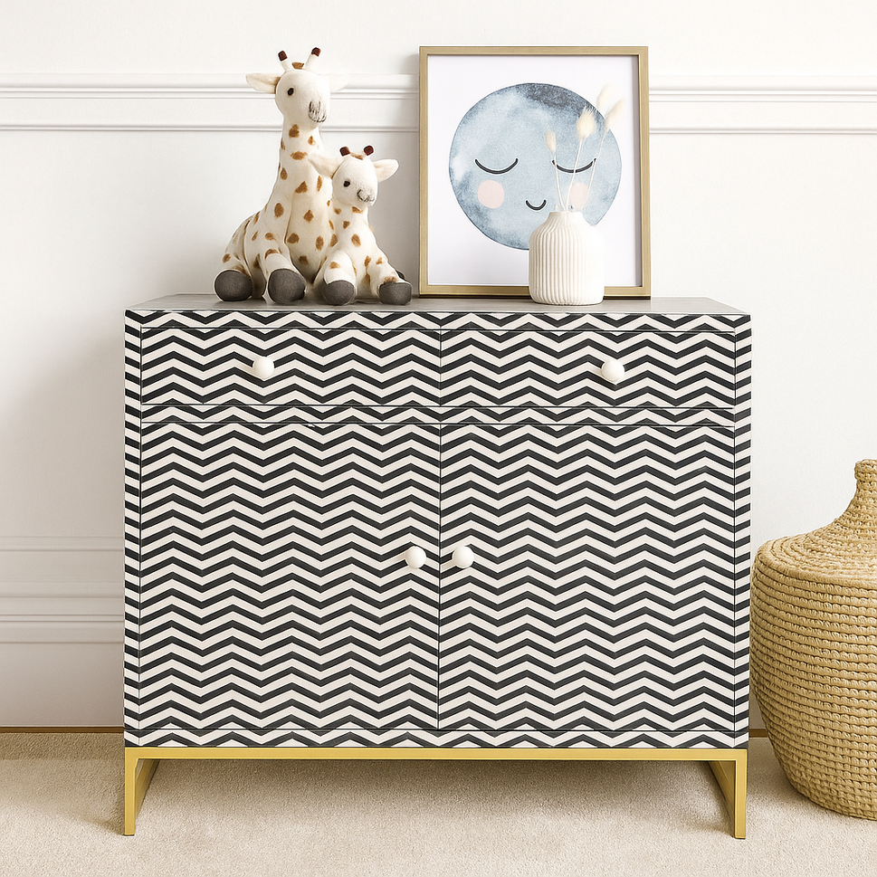 Leo Bone Inlay Chest