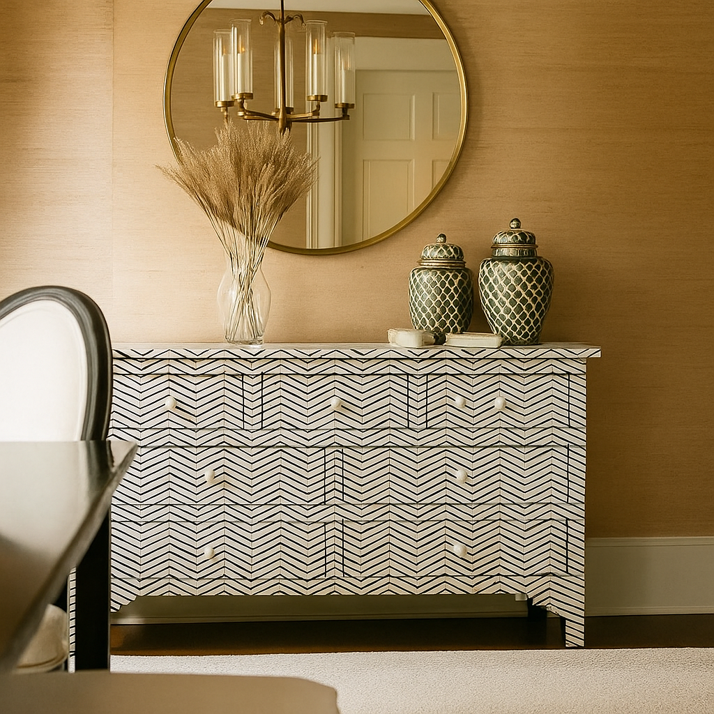 Vanya Bone Inlay Dresser