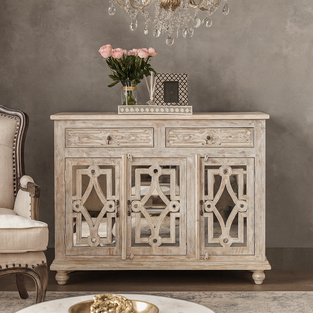 Jade Carved Wooden Chest