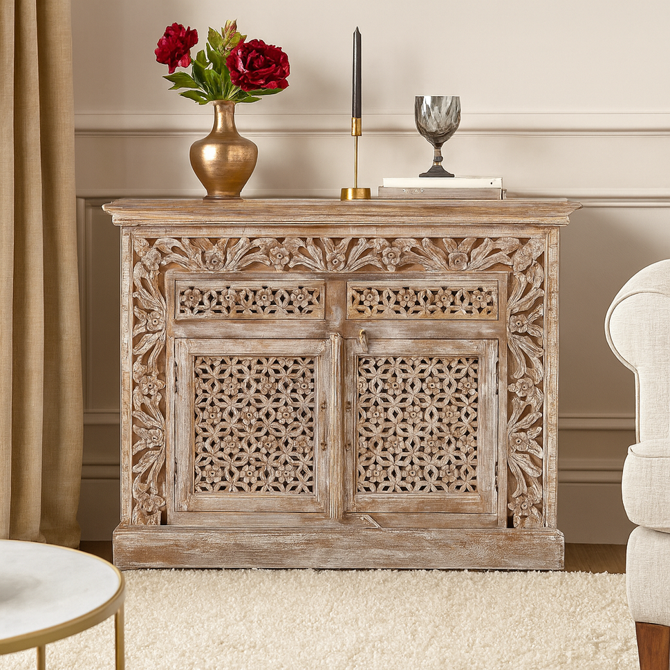 Biba Carved Wooden Cabinet