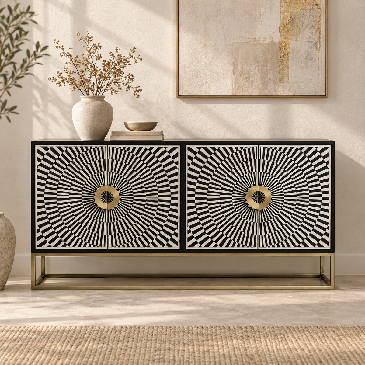 Ashley Bone Inlay Sideboard