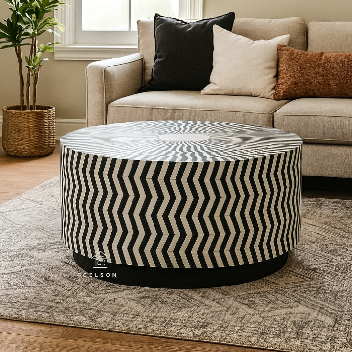 Janet Bone Inlay Coffee Table