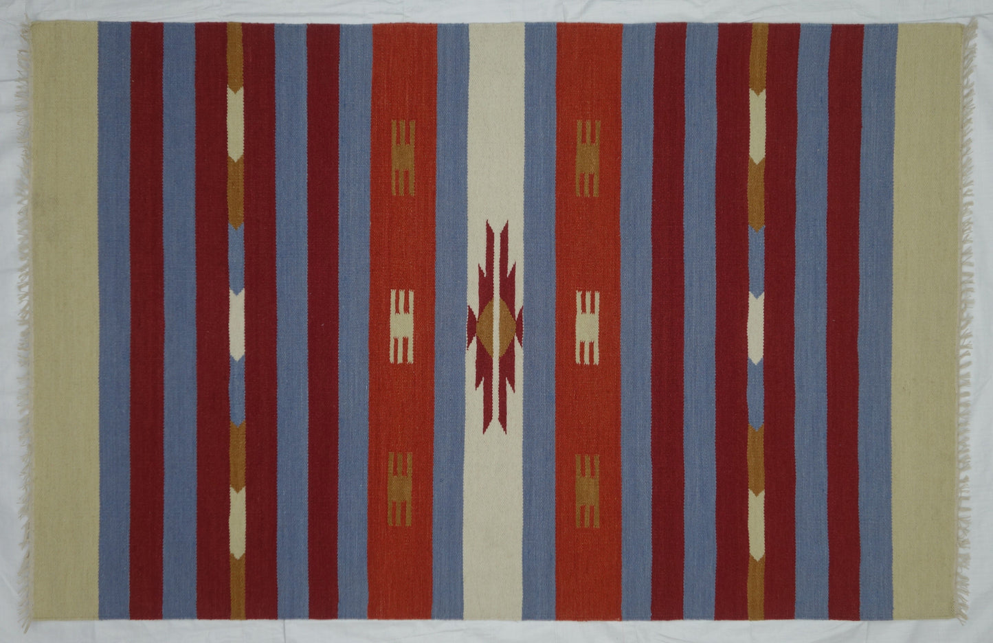 Devar Handmade Woolen Multi Color Carpet