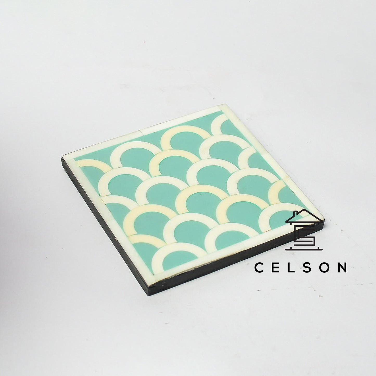 Fish Scale Bone Inlay Coaster