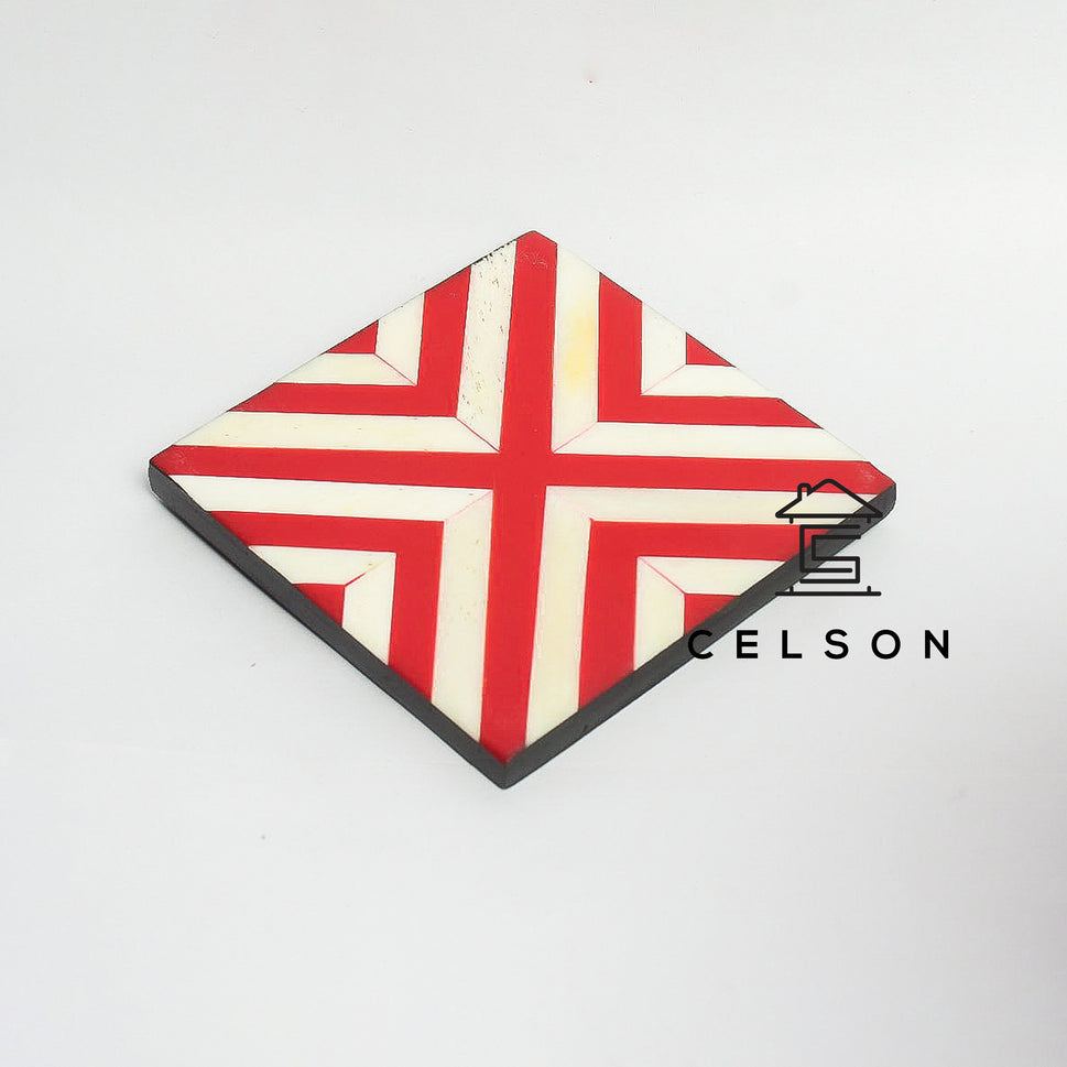 Roma Bone Inlay Coaster