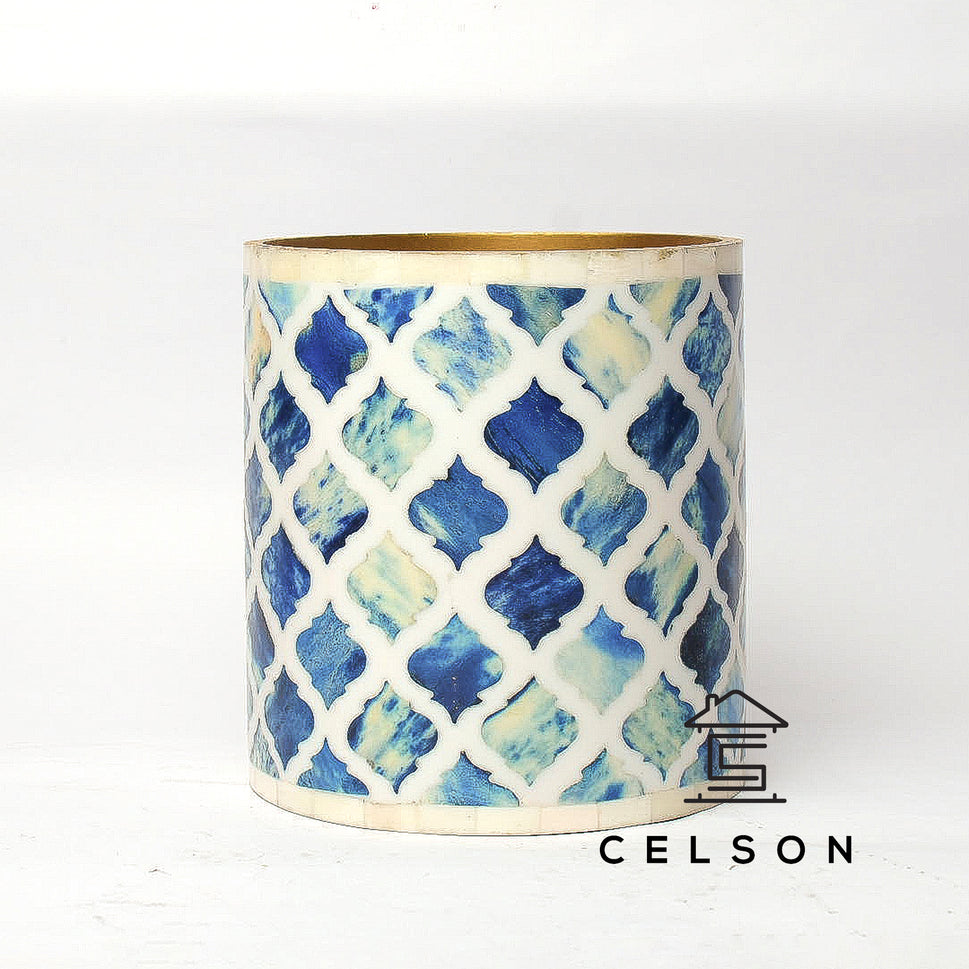 Amelia Bone Inlay Vase