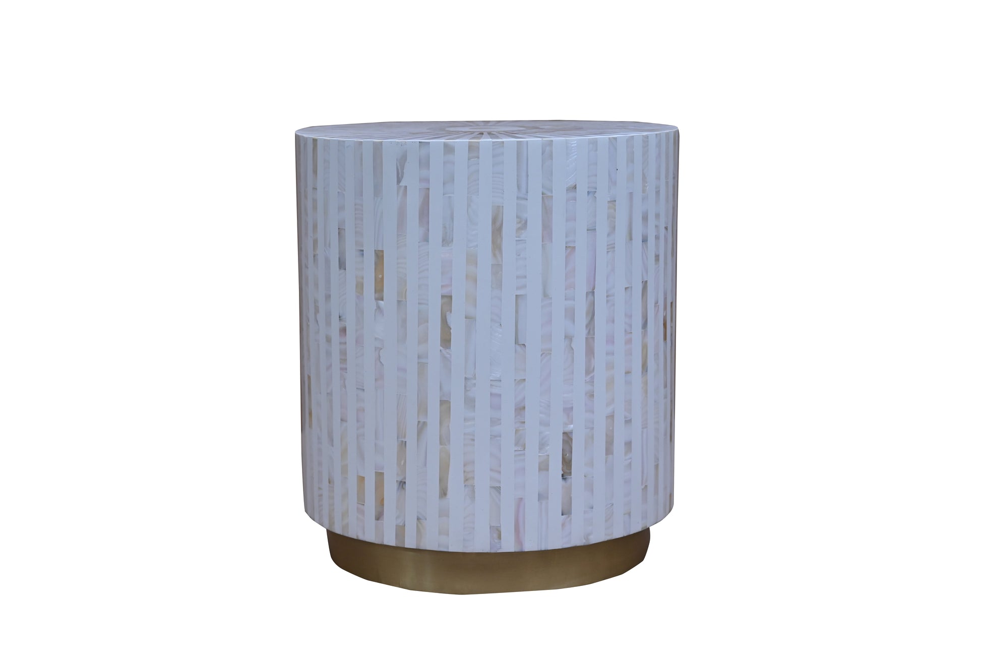 Keyari Mother of Pearl Inlay Stool
