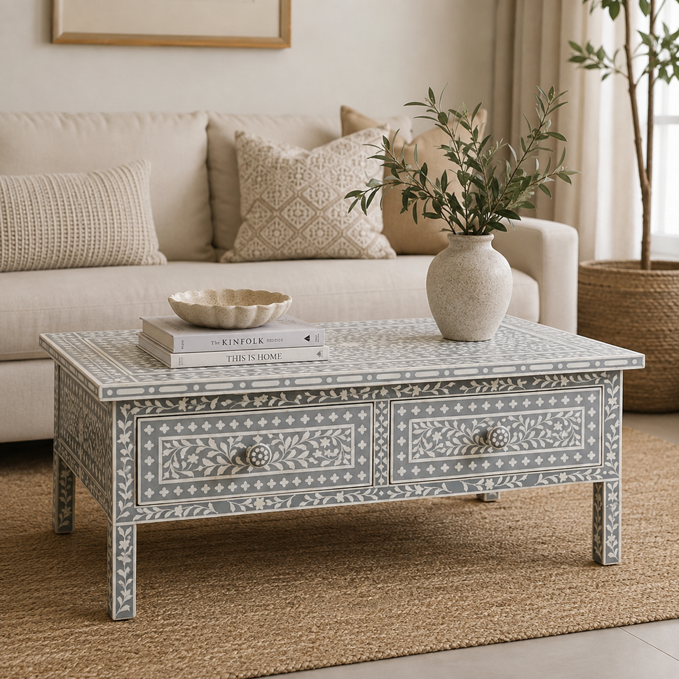 Baze Bone Inlay Coffee Table