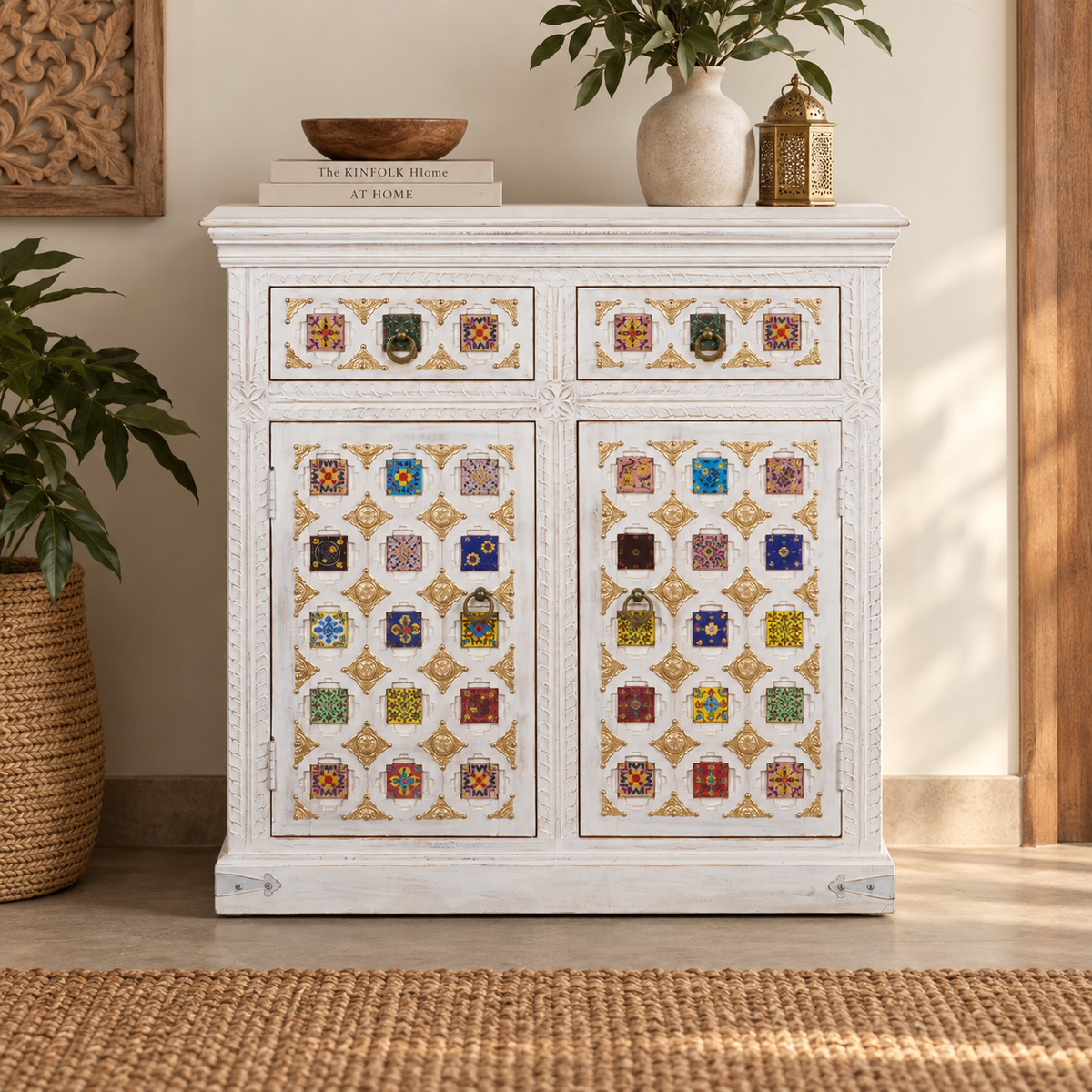 Alinar Hand Carved Wooden Cabinet