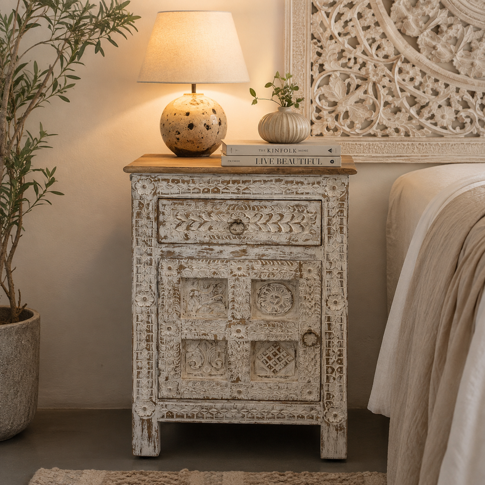 Raima Wooden Bedside