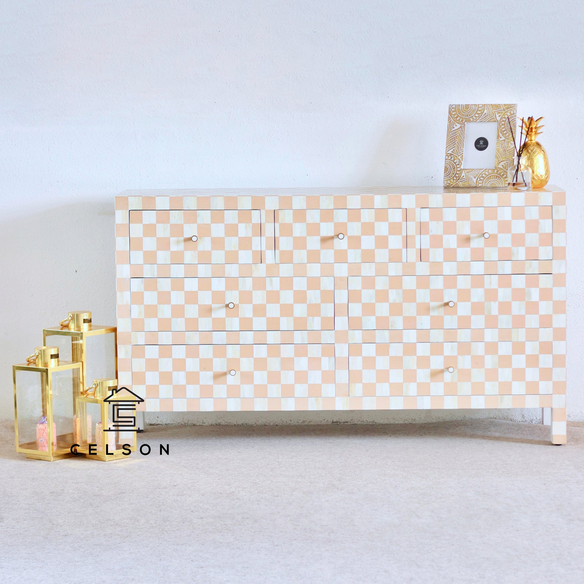 Panna Bone Inlay Dresser