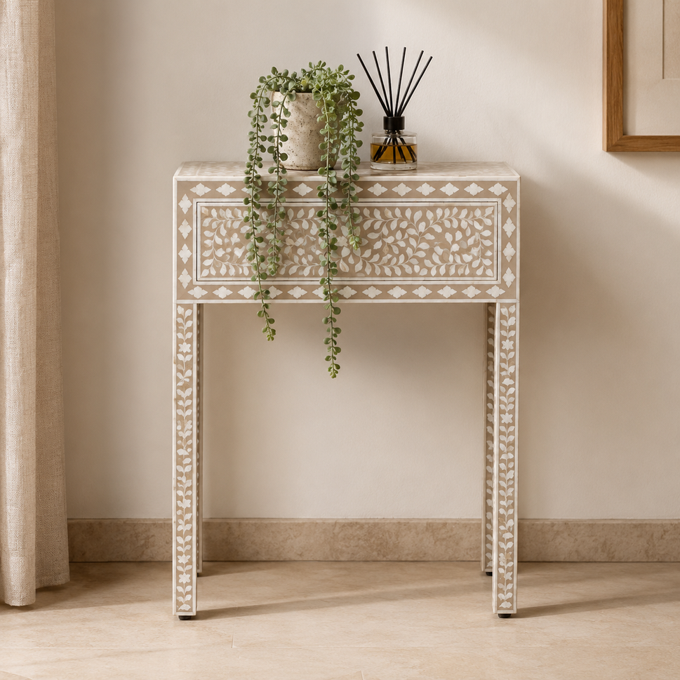 Elle Mother of Pearl Inlay Console Table