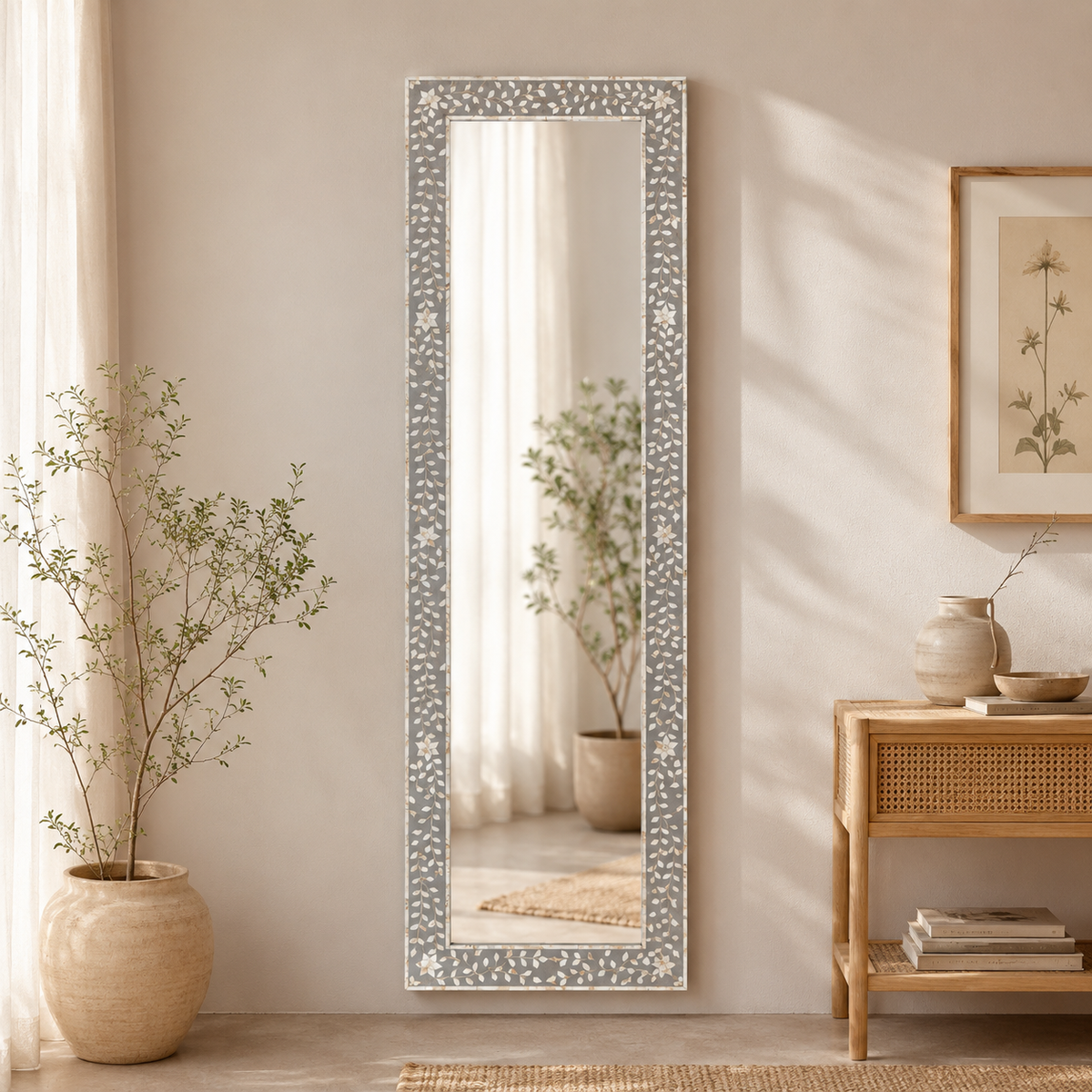 Ramona Mother of Pearl Inlay Mirror
