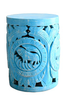 Switch Palmer Hand Carved Wooden Stool 2 image