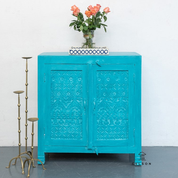 Nell Carved Wooden Chest