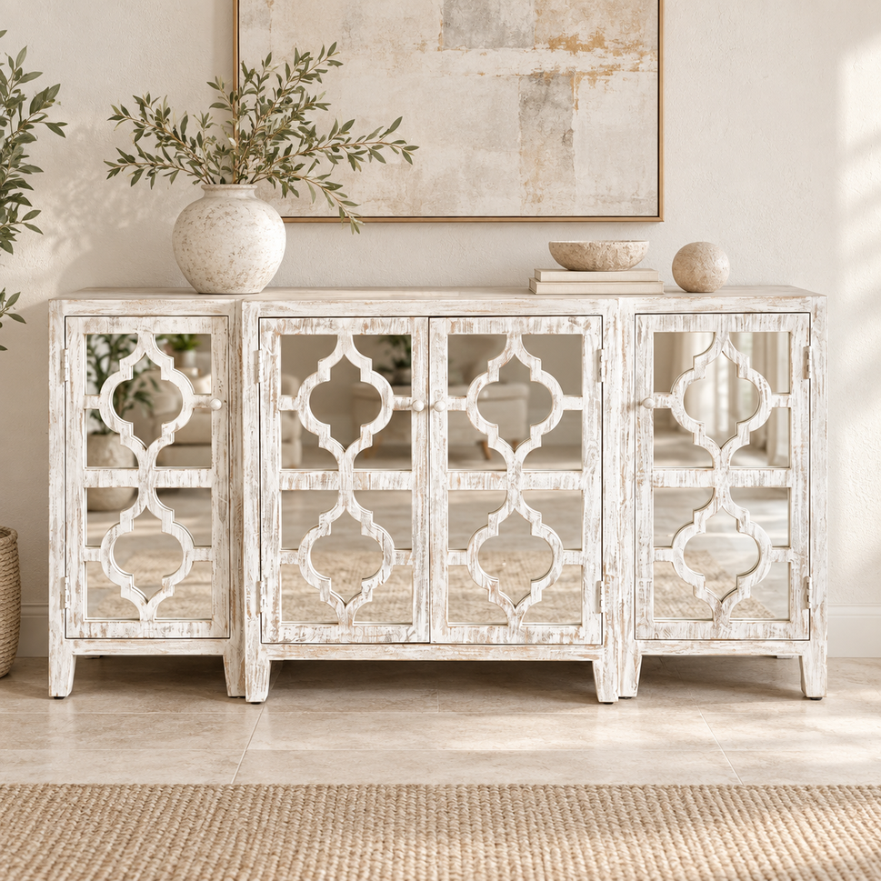 Joanna Hand Carved Wooden Sideboard