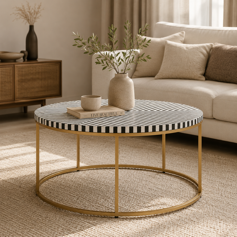 Joseph Bone Inlay Coffee Table