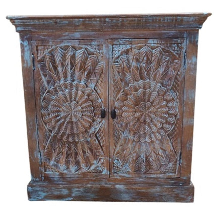 Annika Wooden Carved Cabinet