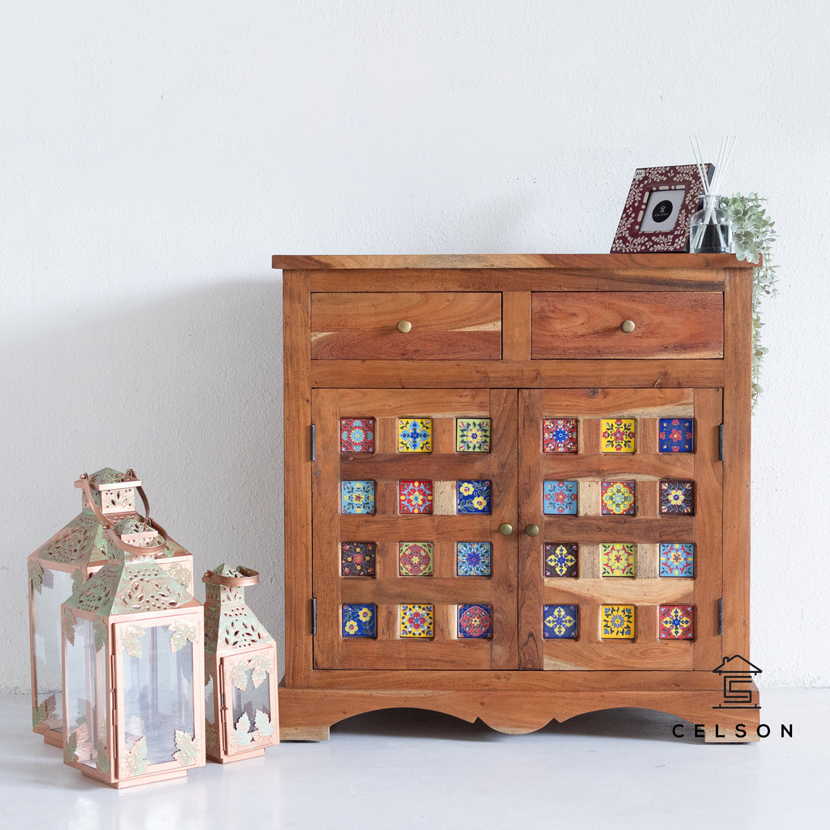 Avelyn Carved Wooden Cabinet