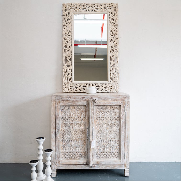 Adora Carved Wooden Chest