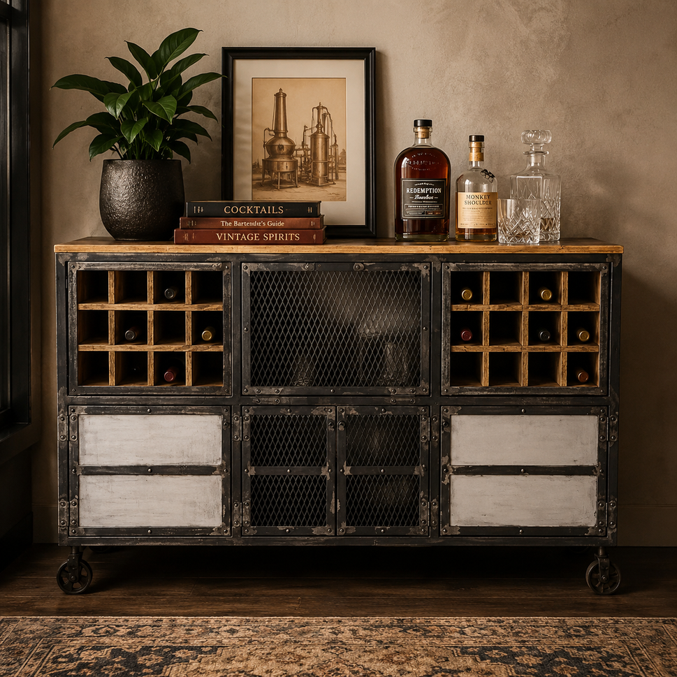 Laretta Wooden Bar Cabinet