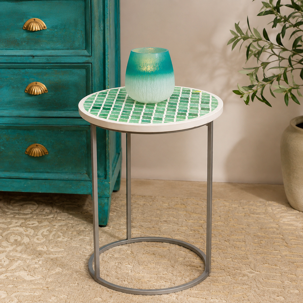 Gaite Bone Inlay Stool