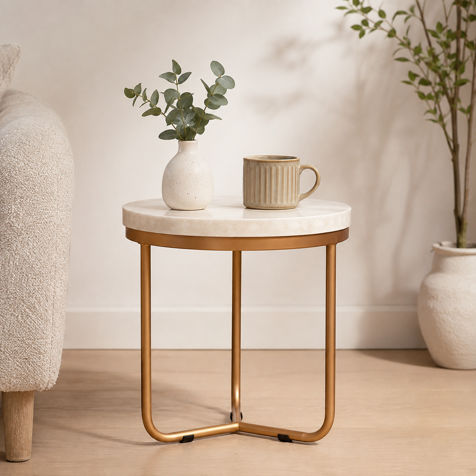 Kane Bone Inlay Side Table