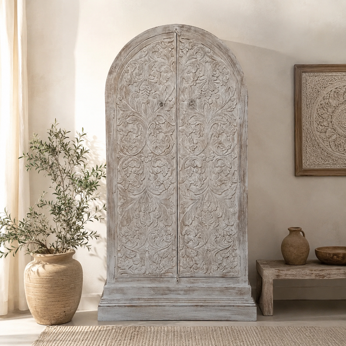 Gaya Hand Carved Almirah