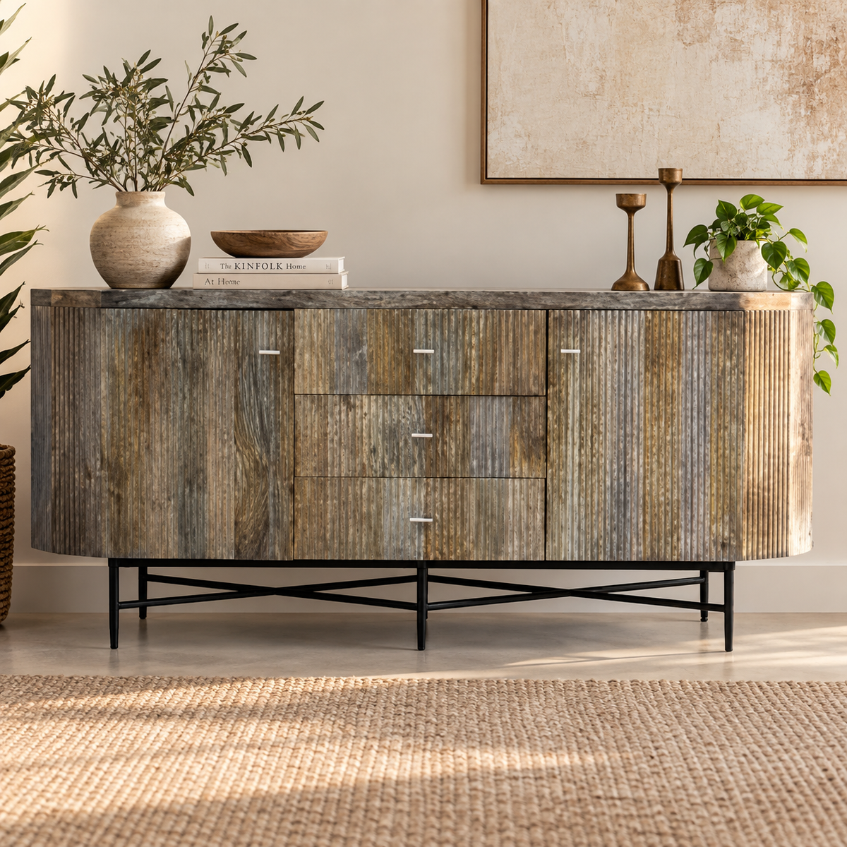 Ruchika Hand Carved Sideboard