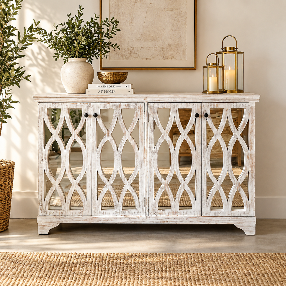 Zeona Hand Carved Sideboard