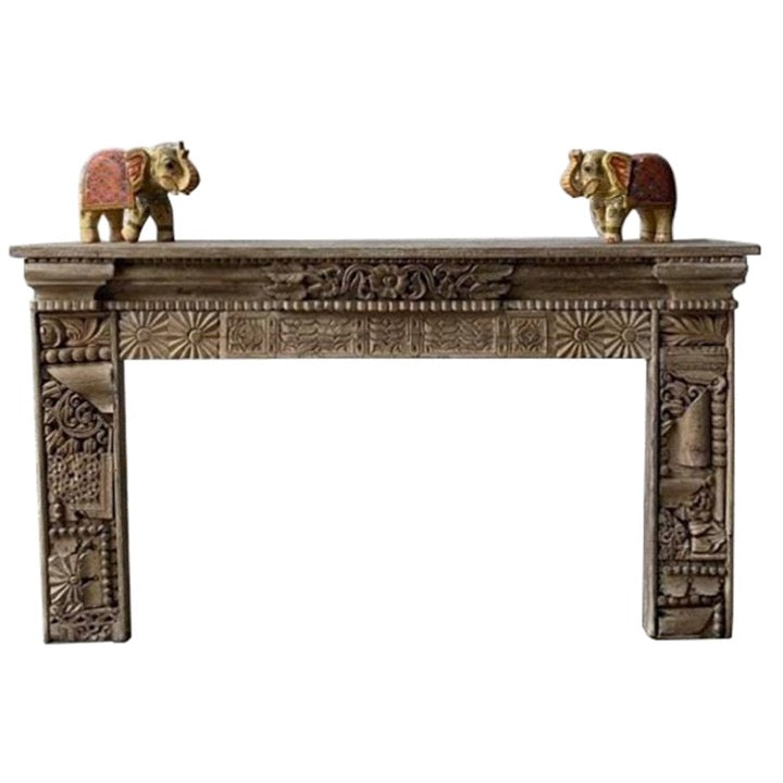 Puraba Wooden Hand Carved Console Table