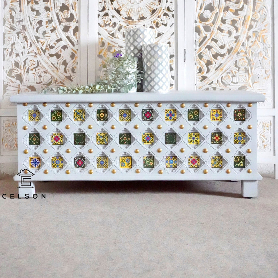 Medhavi Brass & Tile Heritage Trunk