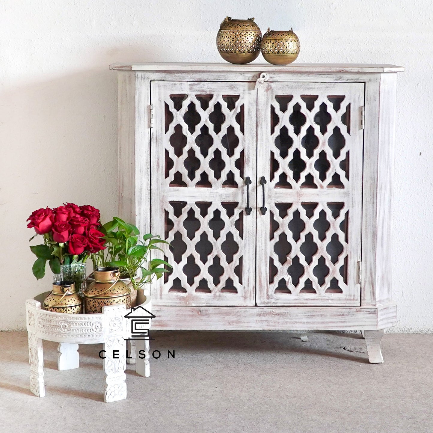 Aarushi Carved Wooden Chest