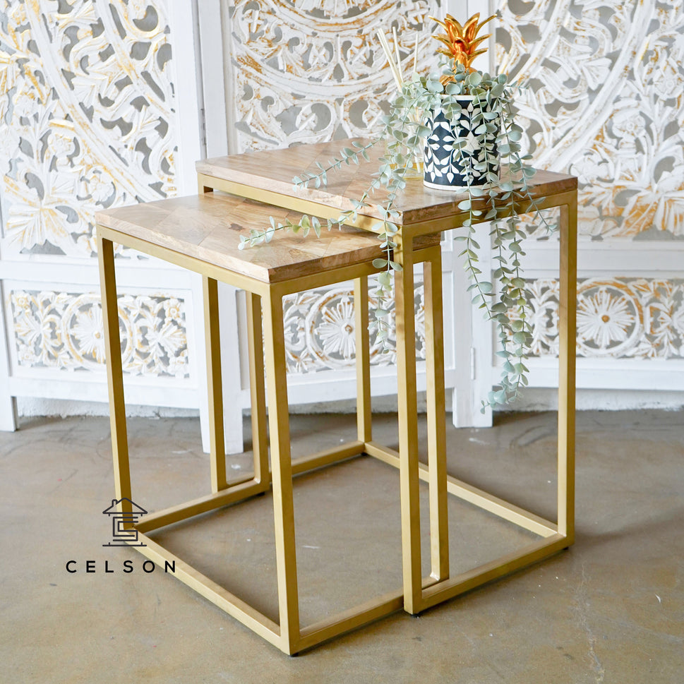 Rian Wooden Nesting Table Set