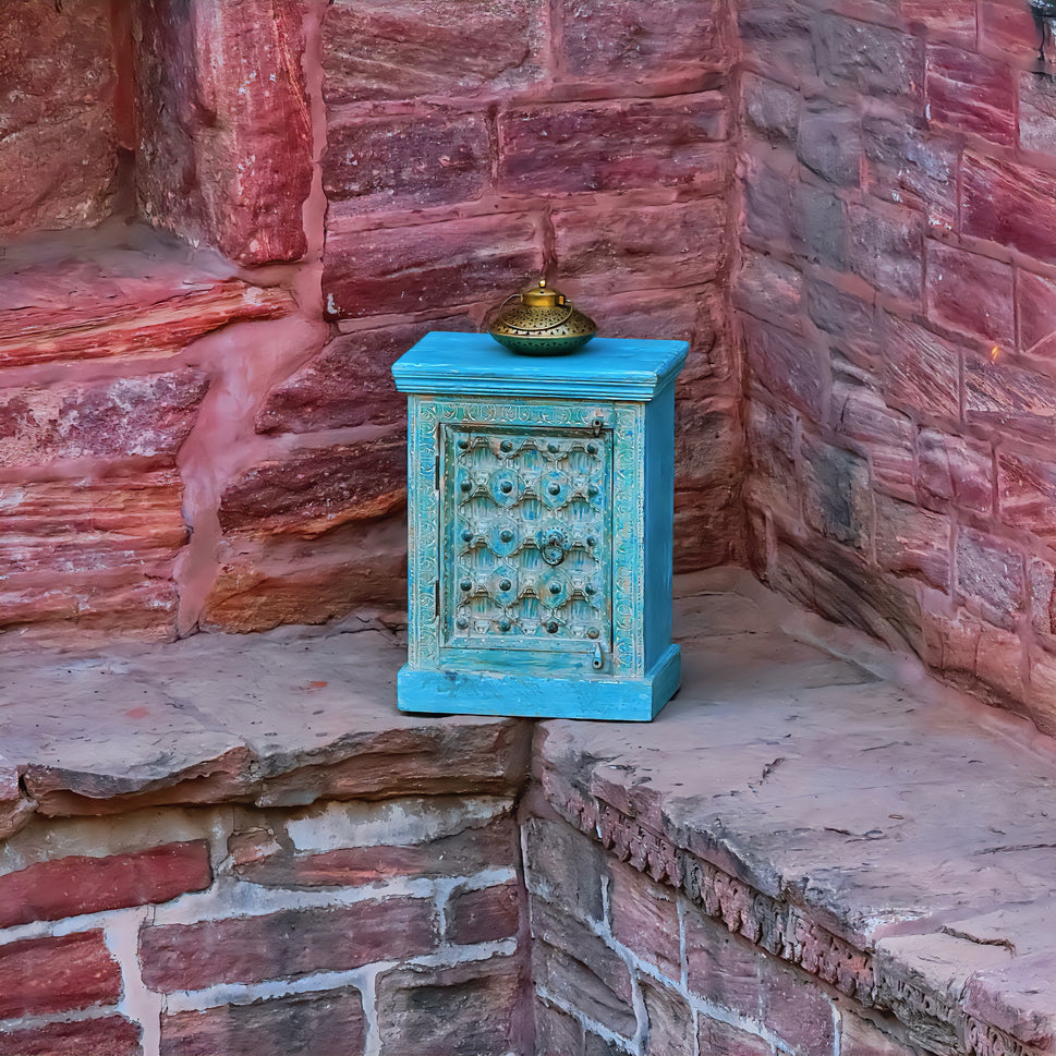 Baori  Wooden Bedside Table