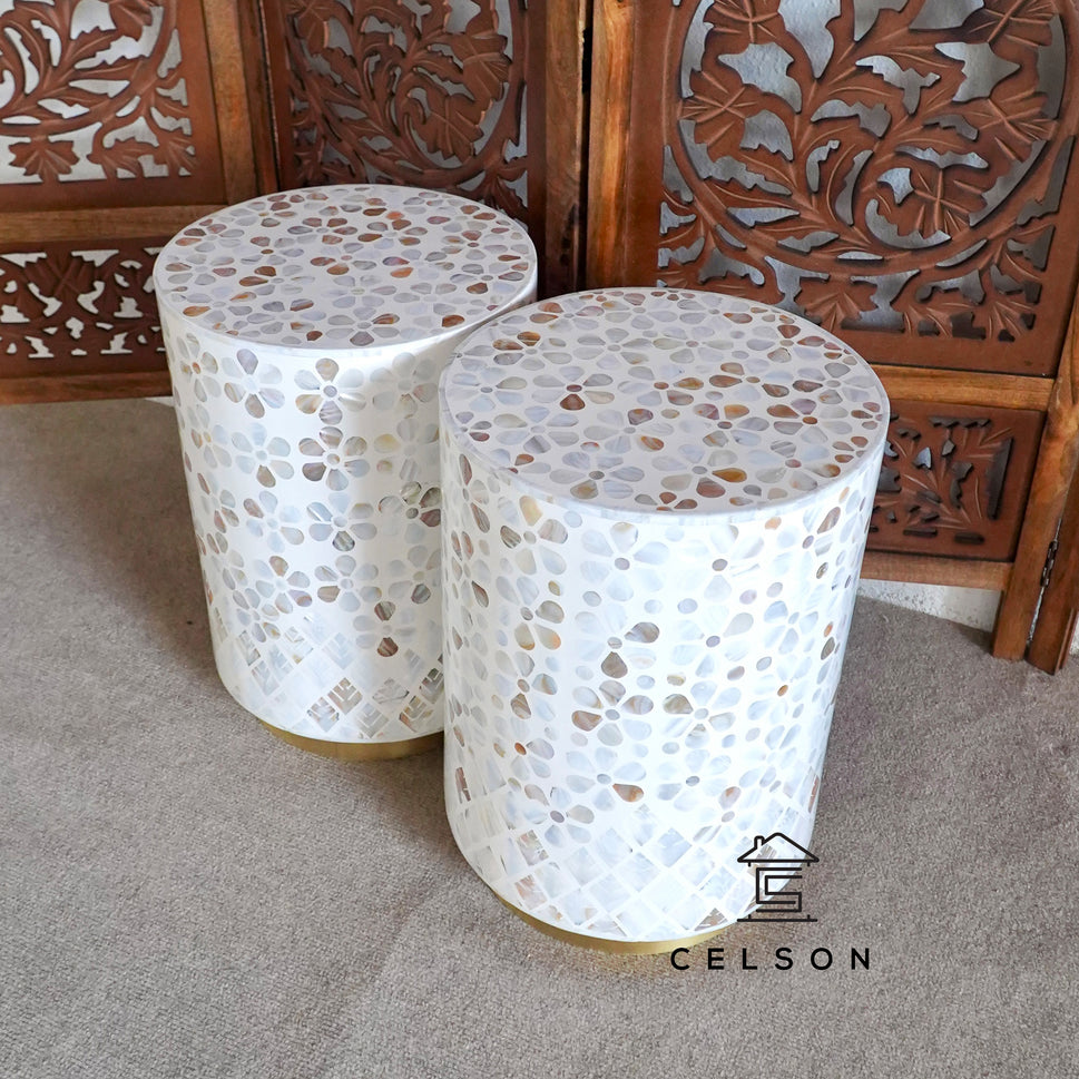 Ariana Mother of Pearl Inlay Stool