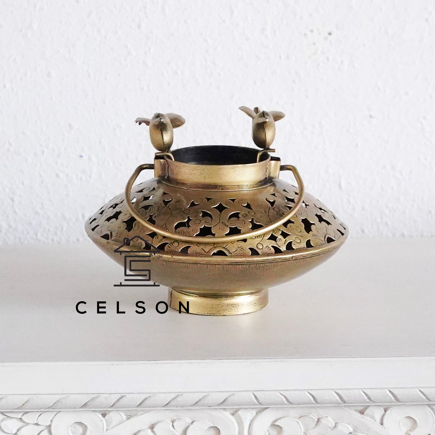 Flok Antique Brass Lantern