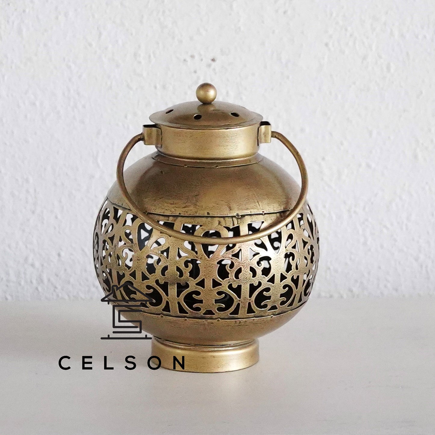 Nima Handcrafted Brass Lantern