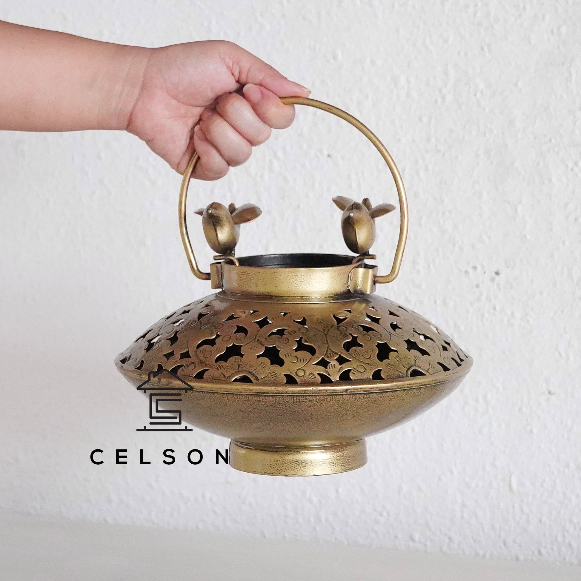 Flok Antique Brass Lantern