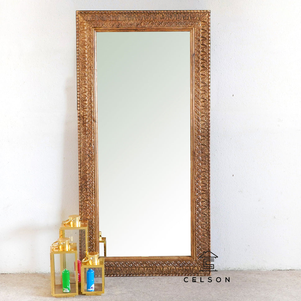Riva Indian Wood Full Length Mirror