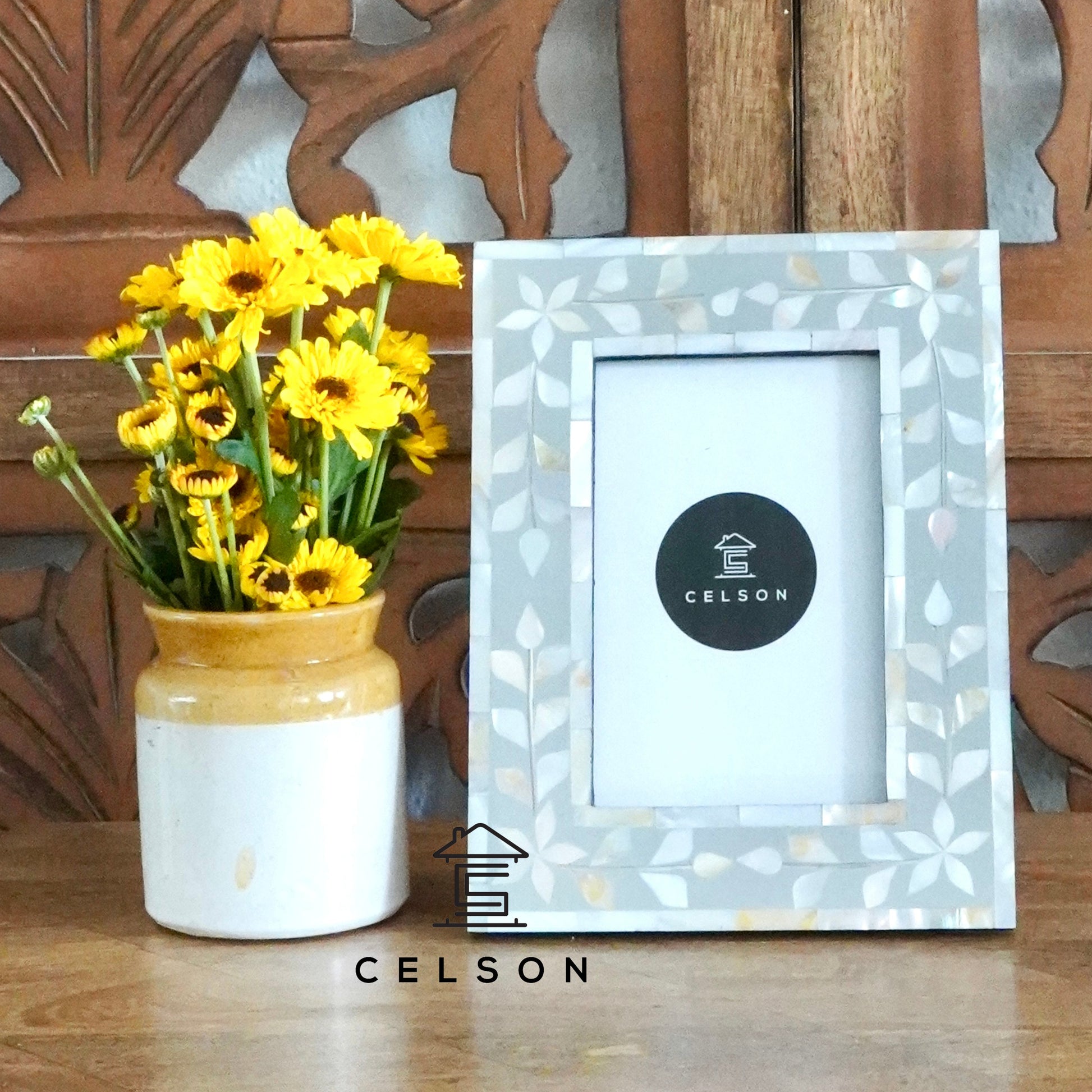 Scarlett Mother of Pearl Inlay Photo Frame