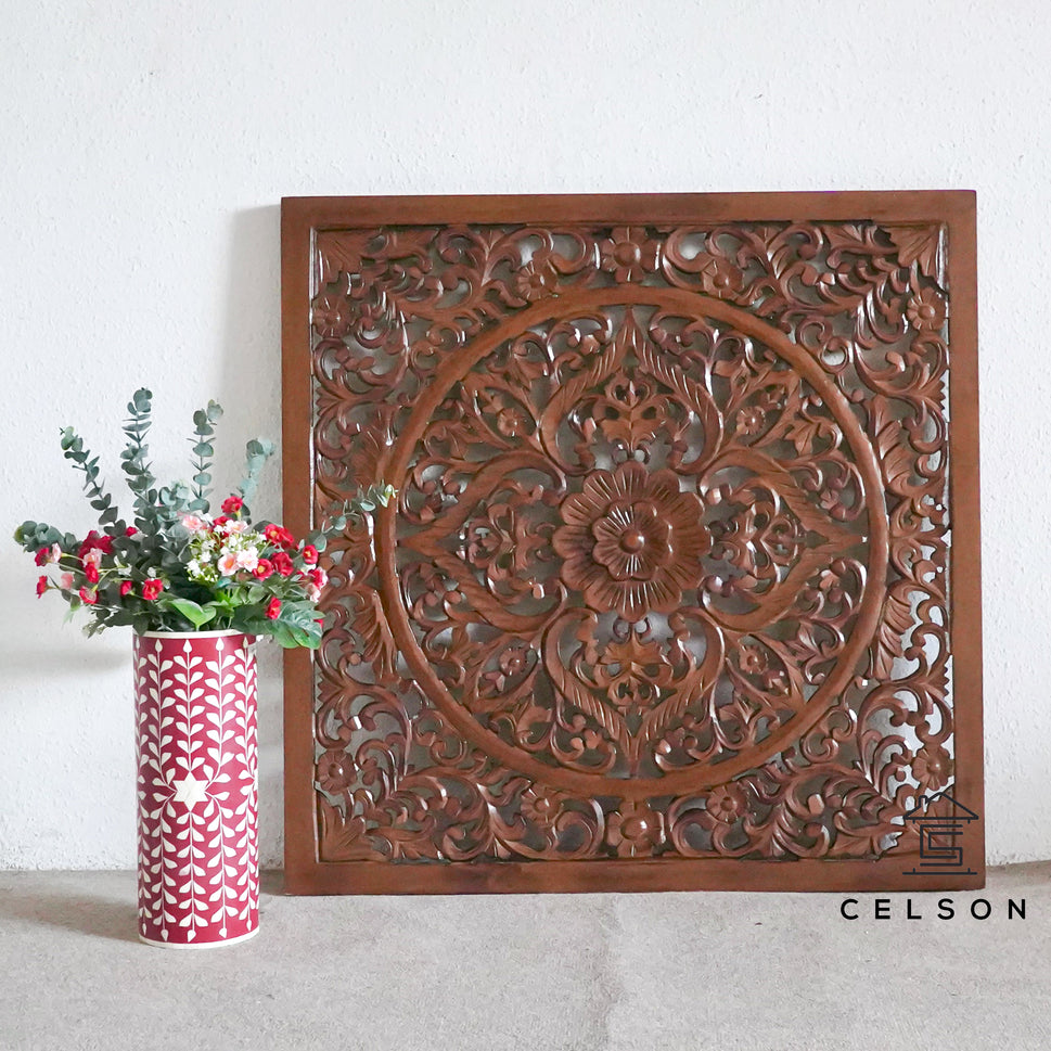 Siggy Hand Carved Wall Panel