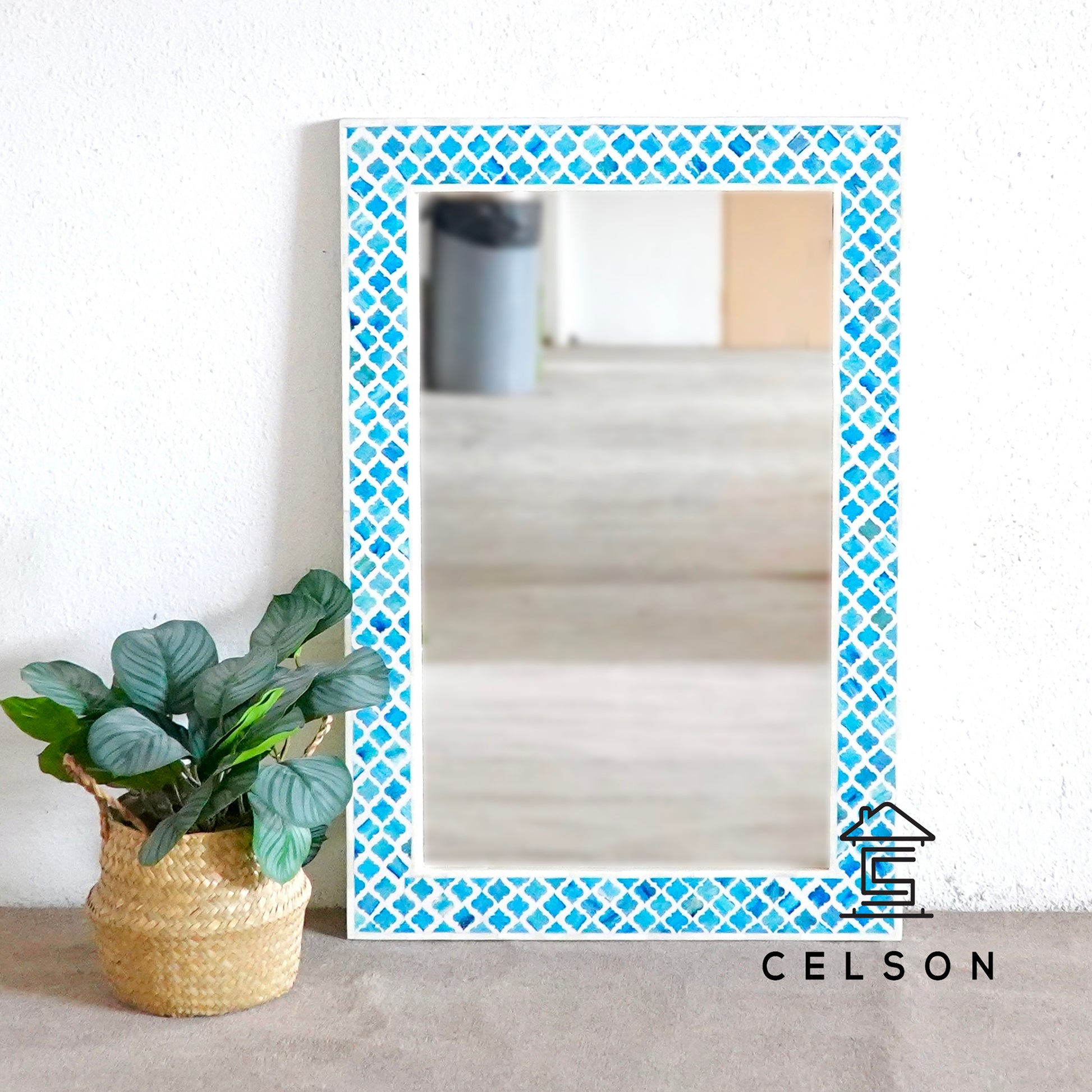 Rooby Bone Inlay Mirror