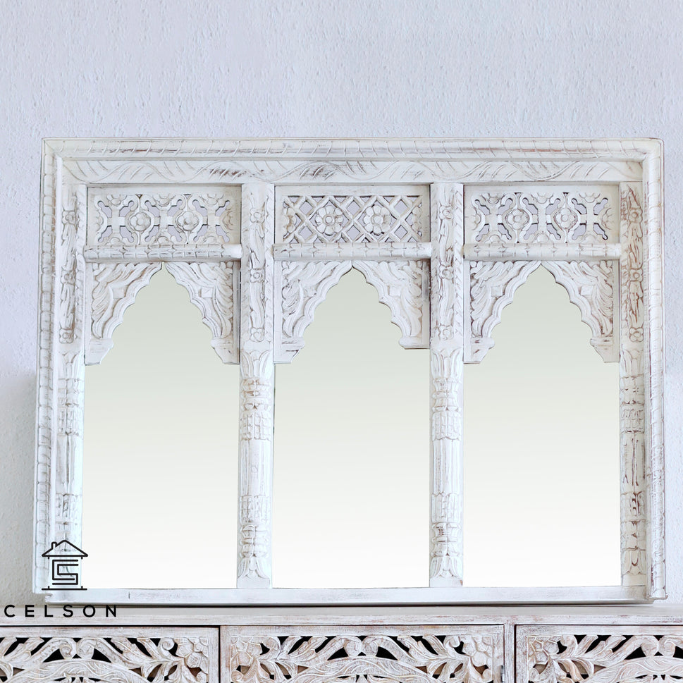 Joyce Carved Wooden  Mirror