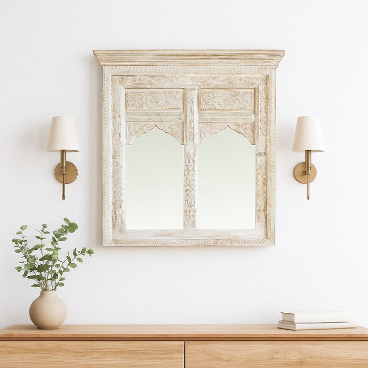 Aayan Hand Carved Mirror