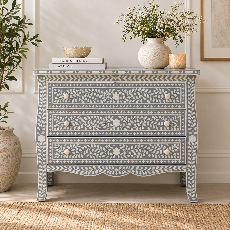 Carl Bone Inlay Chest of Drawer