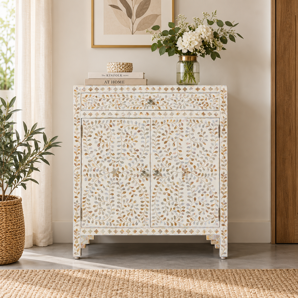 Biba Mother of Pearl Inlay Cabinet