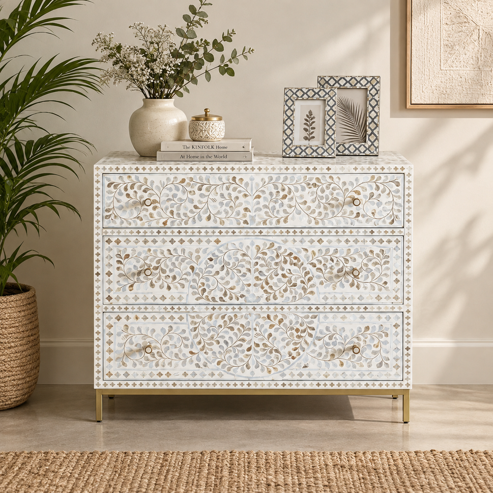 Bob Mother of Pearl Inlay Chest