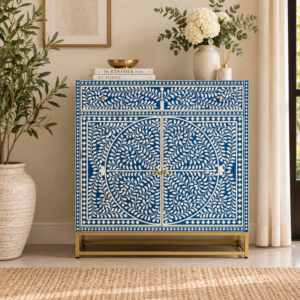 Liona Bone Inlay Chest of Drawer