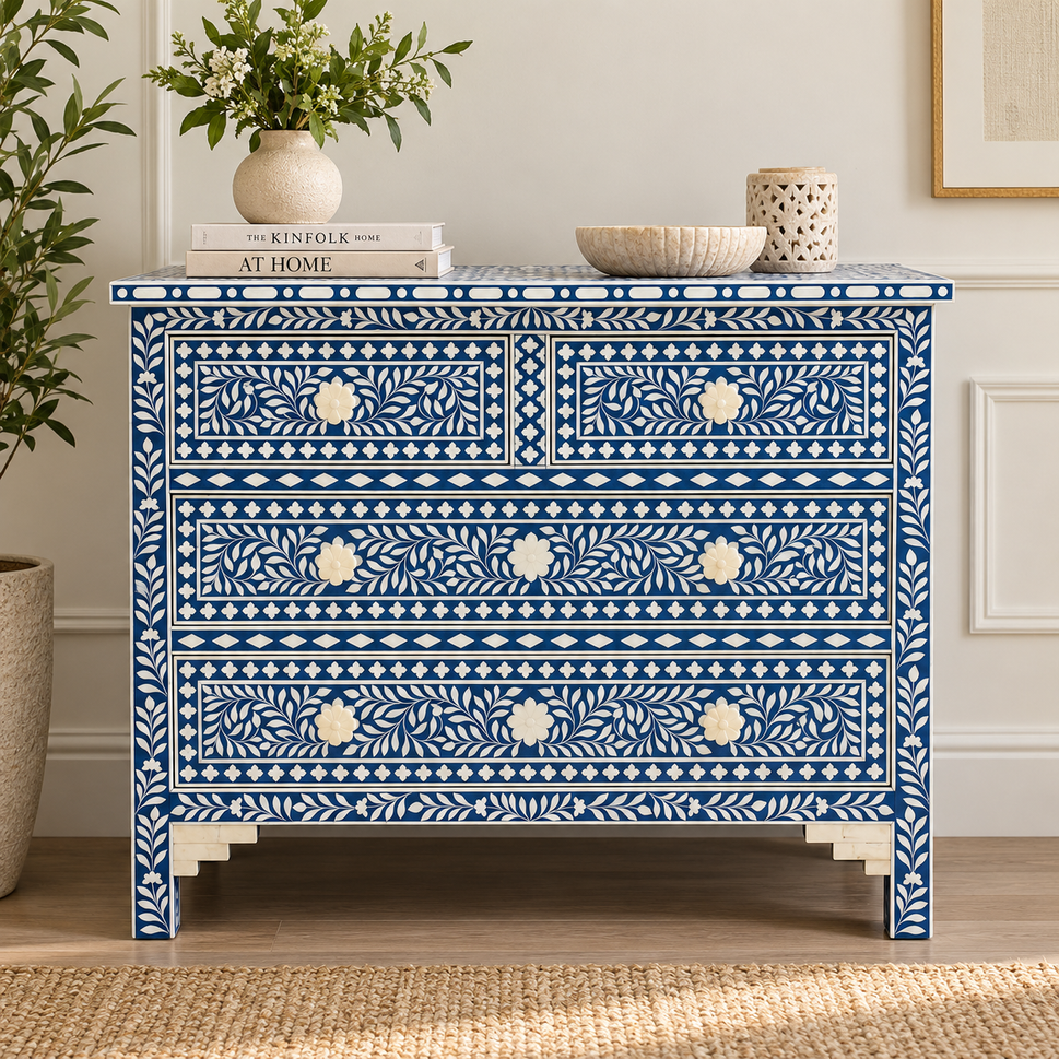 Verrona Bone Inlay Chest of Drawer